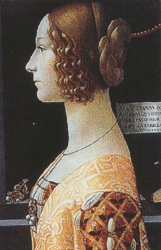  Domenico Ghirlandaio,Portrait of Giovanna Tornabuoni (mk36)